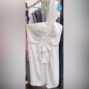 BCBG MaxAzria Palais Mini Cocktail One Shoulder Dress